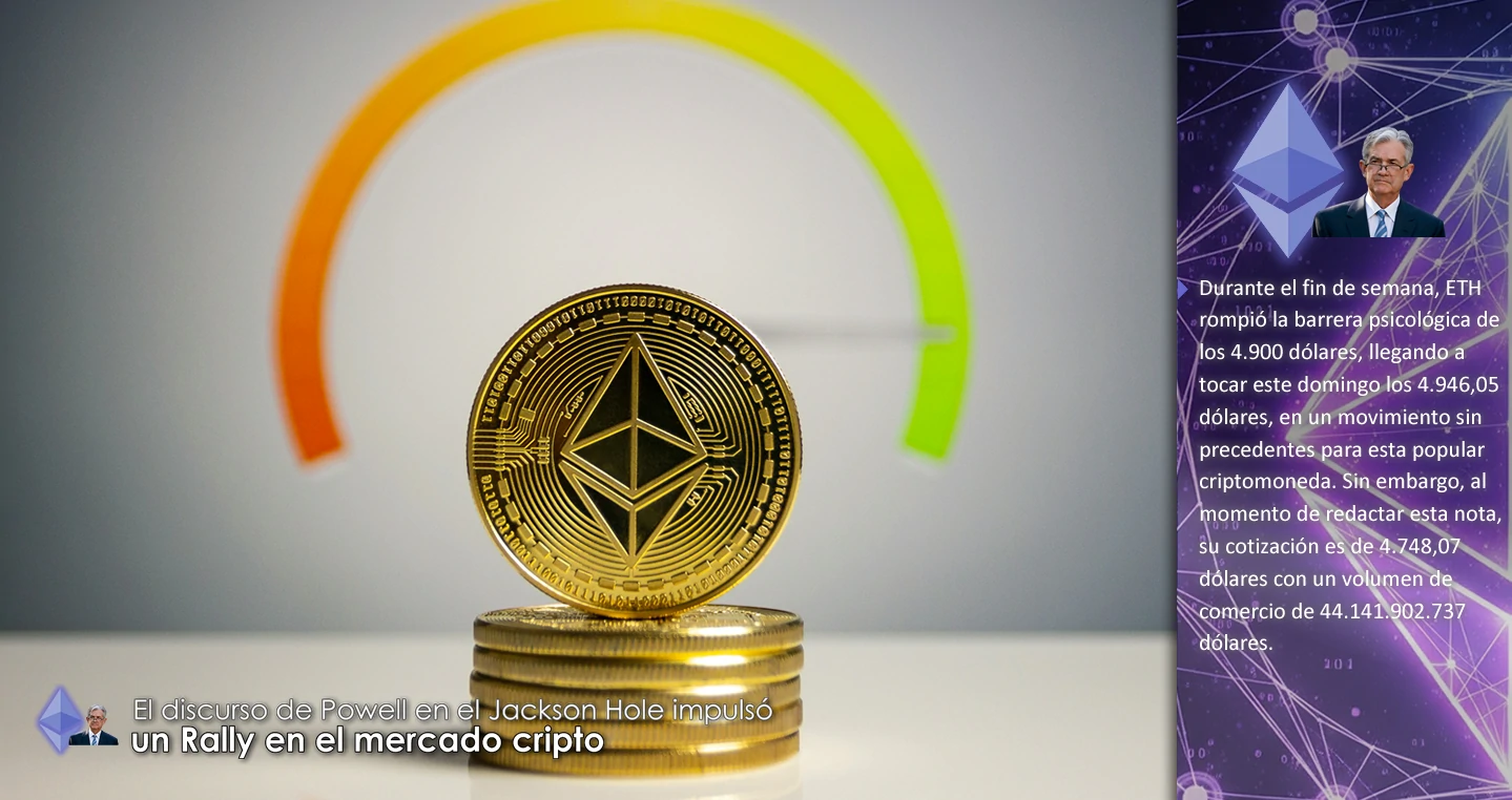 El discurso de Powell en el Jackson Hole impulsó un Rally en el mercado cripto