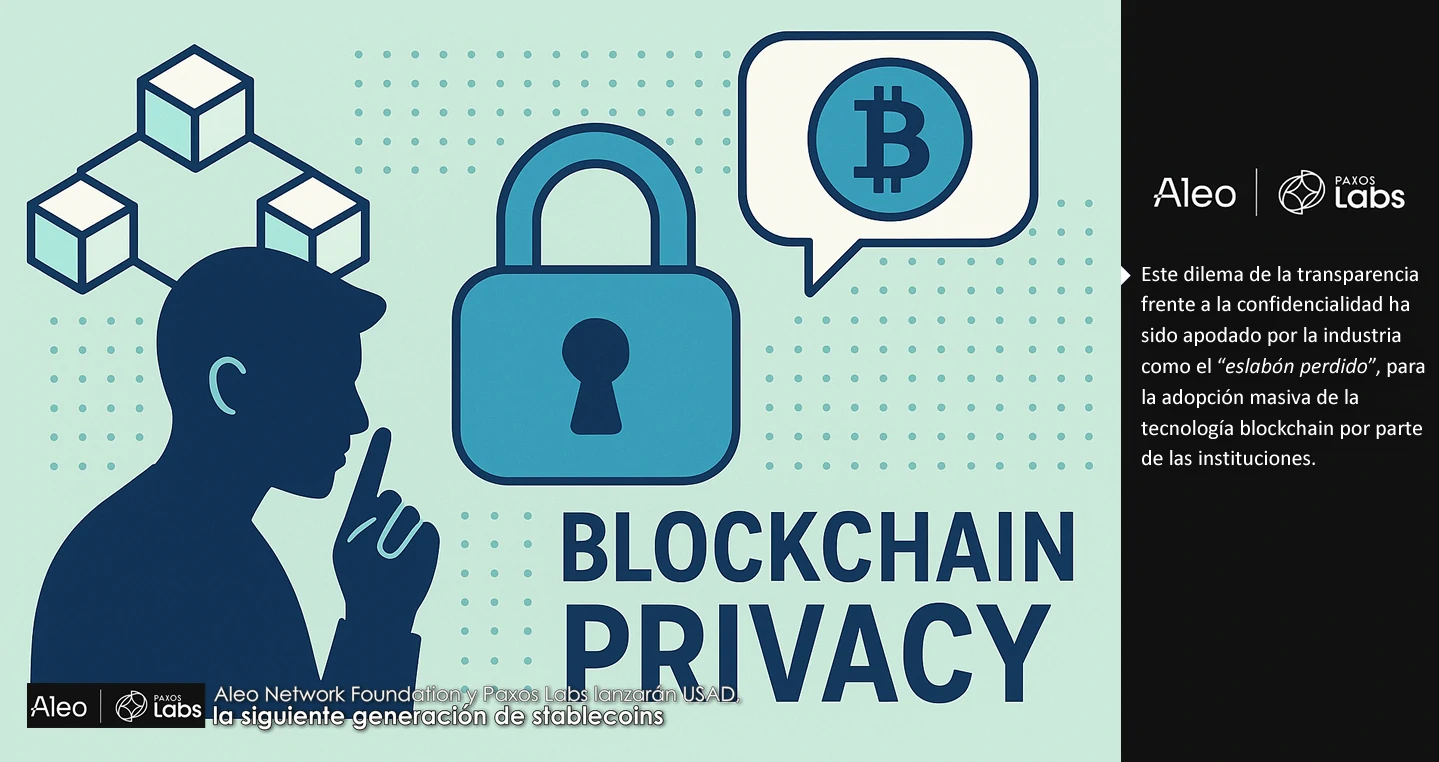 Aleo Network Foundation y Paxos Labs lanzarán USAD, la siguiente generación de stablecoins