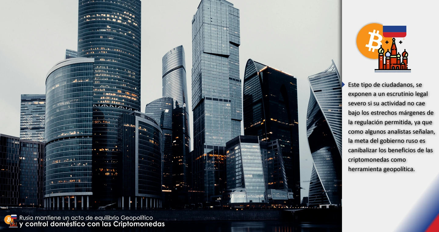 Rusia mantiene un acto de equilibrio Geopolítico y control doméstico con las Criptomonedas