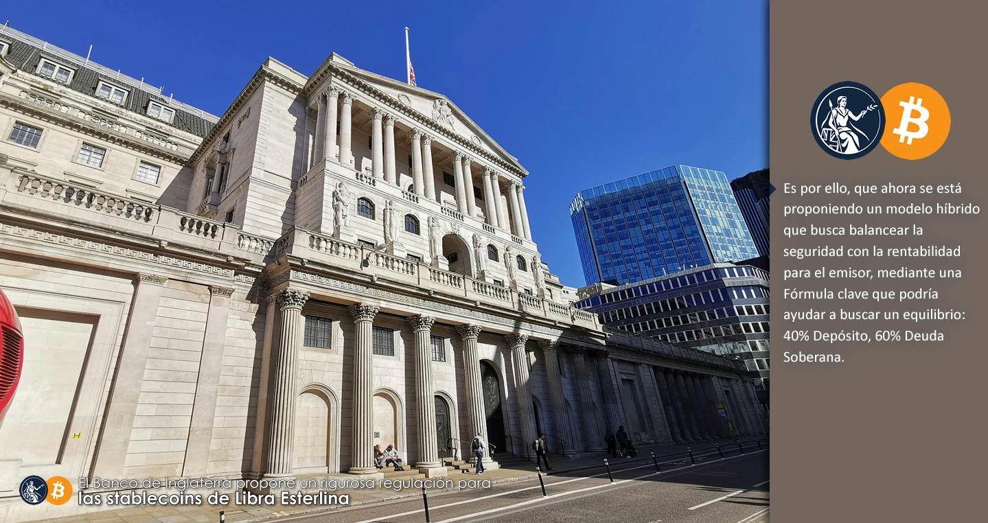 El Banco de Inglaterra propone un rigurosa regulación para las stablecoins de Libra Esterlina