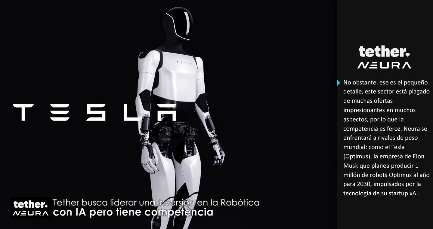 Tether busca liderar una inversión en la Robótica con IA pero tiene competencia