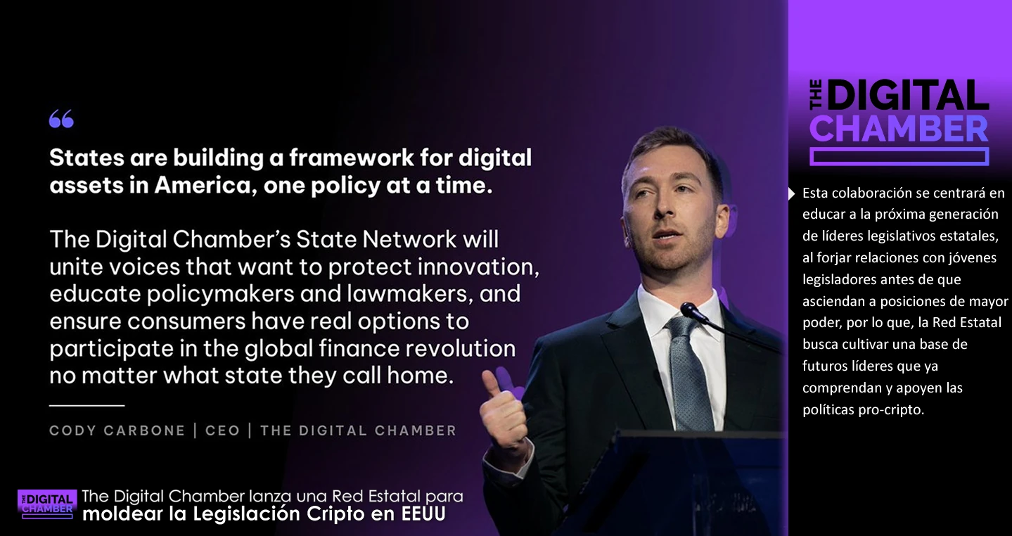 The Digital Chamber lanza una Red Estatal para moldear la Legislación Cripto en EEUU