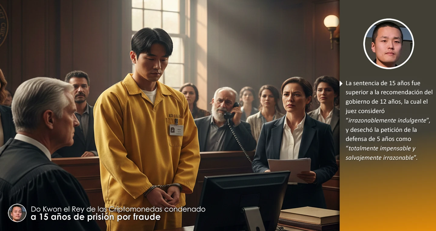 Do Kwon el Rey de las Criptomonedas condenado a 15 años de prisión por fraude