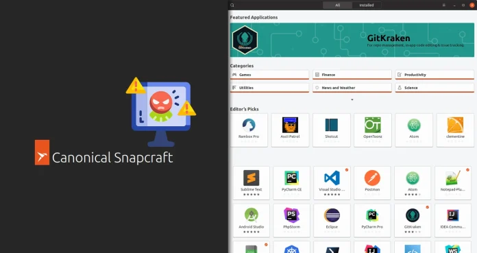 El secuestro en la Snap Store y el robo de criptomonedas a usuarios de Linux