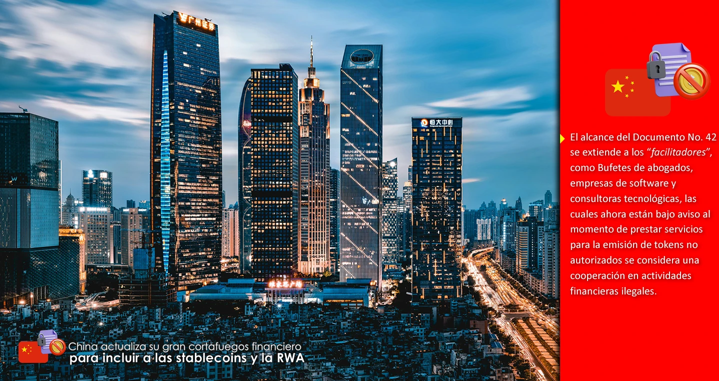 China actualiza su gran cortafuegos financiero para incluir a las stablecoins y la RWA