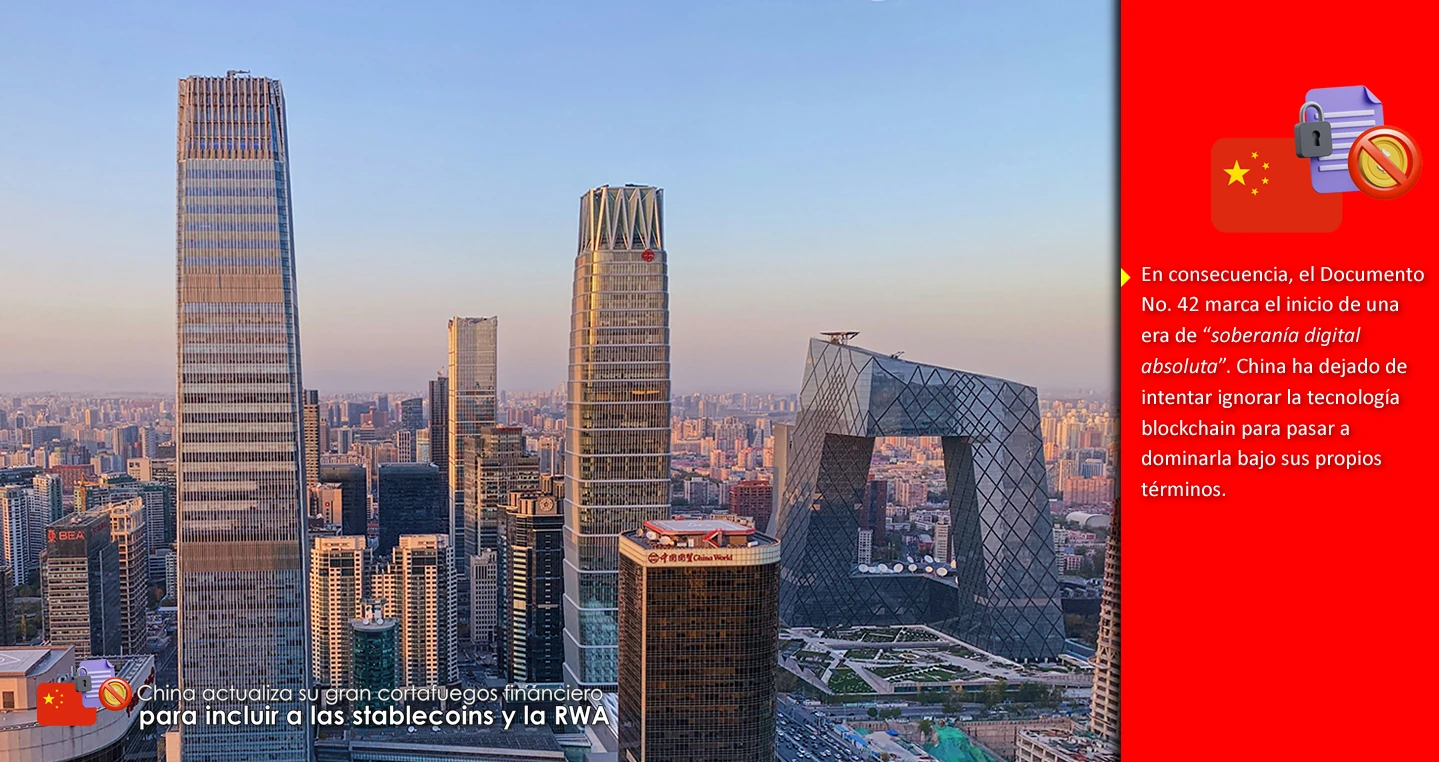 China actualiza su gran cortafuegos financiero para incluir a las stablecoins y la RWA