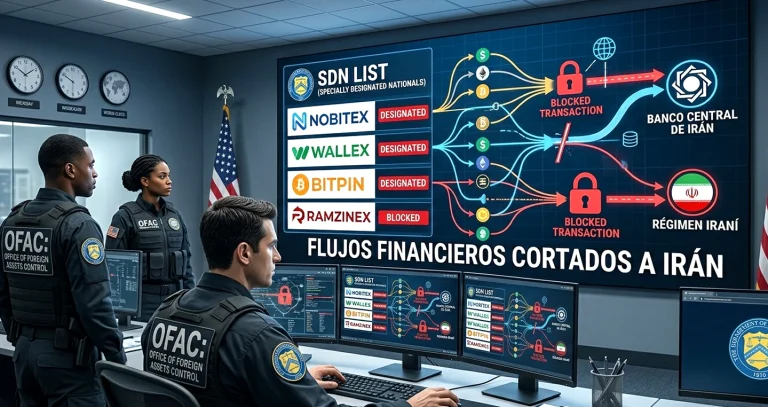 Estados Unidos sanciona a los mayores exchanges de Irán y destapa su uso como salvavidas del régimen