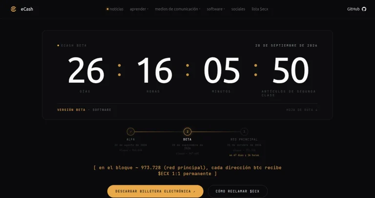 eCash (ECX) validará las Drivechains sin tocar la capa base en la nueva bifurcación de Bitcoin