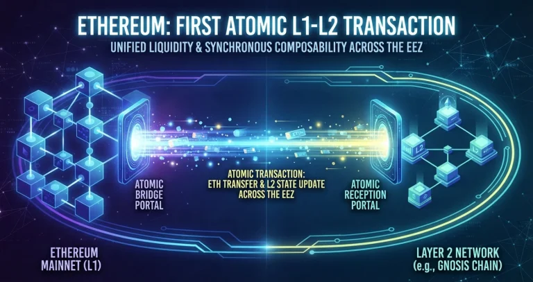 Ethereum ejecuta su primera transacción atómica L1-L2 y redefine su escalabilidad